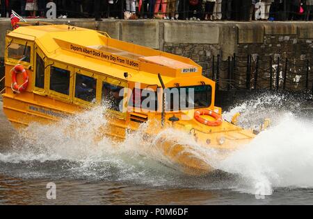 Boat tour on Albert Dock with the Three Graces on the ...