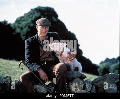 Original Film Title: BABE, THE GALLANT PIG.  English Title: BABE, THE GALLANT PIG.  Film Director: CHRIS NOONAN.  Year: 1995.  Stars: JAMES CROMWELL. Credit: UNIVERSAL PICTURES / Album Stock Photo