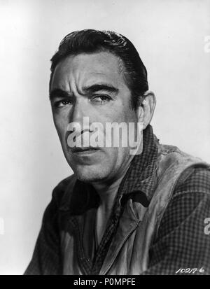 Original Film Title: LAST TRAIN FROM GUN HILL.  English Title: LAST TRAIN FROM GUN HILL.  Film Director: JOHN STURGES.  Year: 1959.  Stars: ANTHONY QUINN. Credit: PARAMOUNT PICTURES / Album Stock Photo