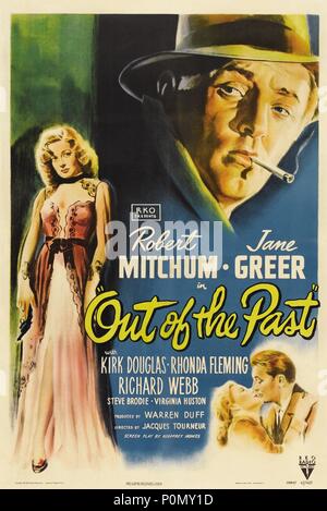 Original Film Title: OUT OF THE PAST.  English Title: OUT OF THE PAST.  Film Director: JACQUES TOURNEUR.  Year: 1947. Credit: RKO RADIO PICTURES / Album Stock Photo