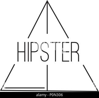 Abstract hipster label Stock Vector