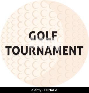 Golf Tournament label Stock Vector