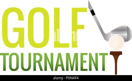Golf Tournament label Stock Vector