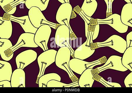 Abstract light bulb illustrations background. Cartoon style vector graphic. Stock Vector