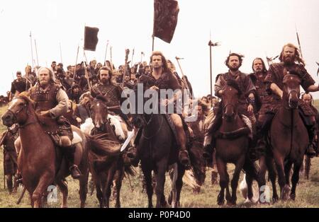 Original Film Title: BRAVEHEART.  English Title: BRAVEHEART.  Film Director: MEL GIBSON.  Year: 1995.  Stars: MEL GIBSON. Credit: 20TH CENTURY FOX / Album Stock Photo