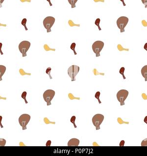 Seamless abstract light bulb illustrations background. Cartoon style vector graphic. Stock Vector