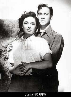 RUTH ROMAN, RICHARD TODD, LIGHTNING STRIKES TWICE, 1951 Stock Photo ...