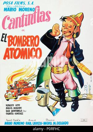 Original Film Title: BOMBERO ATÓMICO, EL.  English Title: BOMBERO ATÓMICO, EL.  Film Director: MIGUEL M. DELGADO.  Year: 1952. Credit: POSA FILMS, S.A. / Album Stock Photo