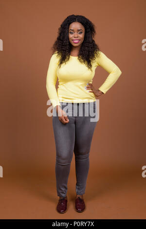 Portrait Of Beautiful Young African Woman Stock Photo