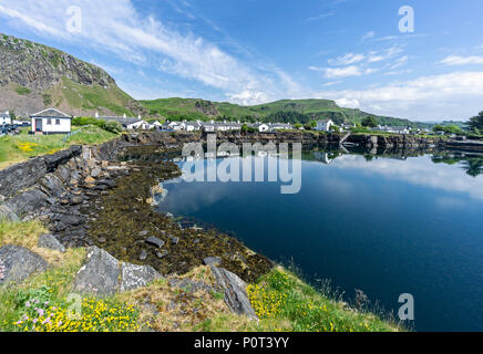 Disused old slate mine at village of Easdale on the island of Seil south of  Oban Argyll & Bute Scotland UK Stock Photo
