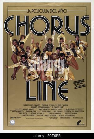 Original Film Title: A CHORUS LINE.  English Title: A CHORUS LINE.  Film Director: RICHARD ATTENBOROUGH.  Year: 1985. Credit: EMBASSY/POLYGRAM / Album Stock Photo