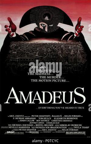 Original Film Title: AMADEUS.  English Title: AMADEUS.  Film Director: MILOS FORMAN.  Year: 1984. Credit: ORION PICTURES / Album Stock Photo