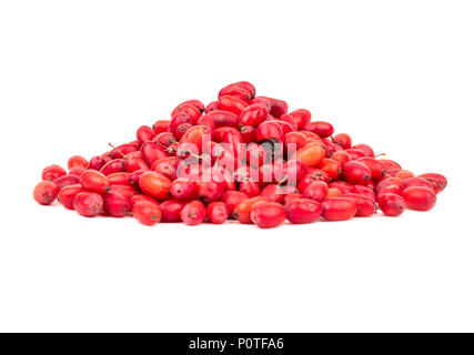 Bunch of fresh barberry on white background Stock Photo