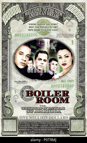 Original Film Title: BOILER ROOM.  English Title: BOILER ROOM.  Film Director: BEN YOUNGER.  Year: 2000. Credit: NEW LINE CINEMA / Album Stock Photo