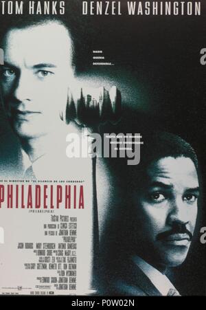 Original Film Title: PHILADELPHIA.  English Title: PHILADELPHIA.  Film Director: JONATHAN DEMME.  Year: 1993. Credit: TRI STAR PICTURES / Album Stock Photo