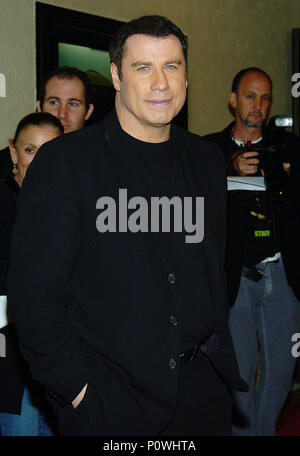 John Travolta arriving at A Love Song For Bobby Long Premiere at the Bruin Theatre in Los Angeles. December 13, 2004.11-TravoltaJohn036 Red Carpet Event, Vertical, USA, Film Industry, Celebrities,  Photography, Bestof, Arts Culture and Entertainment, Topix Celebrities fashion /  Vertical, Best of, Event in Hollywood Life - California,  Red Carpet and backstage, USA, Film Industry, Celebrities,  movie celebrities, TV celebrities, Music celebrities, Photography, Bestof, Arts Culture and Entertainment,  Topix, vertical, one person,, from the years , 2003 to 2005, inquiry tsuni@Gamma-USA.com - Thr Stock Photo