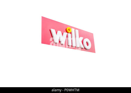 Cut out of Wilko sign UK Stock Photo