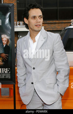 Marc Anthony arriving at the Man Of Fire Premiere at the Westwood National Theatre in Los Angeles. April 18, 2004. AnthonyMarc107 Red Carpet Event, Vertical, USA, Film Industry, Celebrities,  Photography, Bestof, Arts Culture and Entertainment, Topix Celebrities fashion /  Vertical, Best of, Event in Hollywood Life - California,  Red Carpet and backstage, USA, Film Industry, Celebrities,  movie celebrities, TV celebrities, Music celebrities, Photography, Bestof, Arts Culture and Entertainment,  Topix, vertical, one person,, from the years , 2003 to 2005, inquiry tsuni@Gamma-USA.com - Three Qua Stock Photo