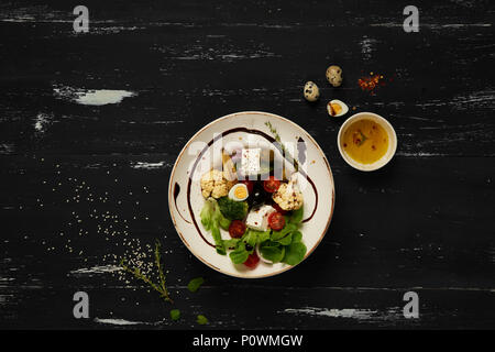 Tasty vegetarian salad Stock Photo