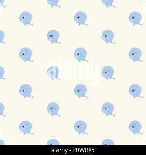 Seamless pattern with whales. Stock Vector