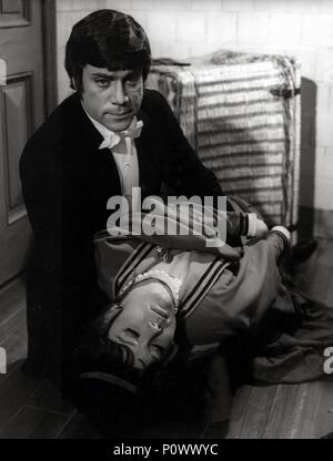 Diana Rigg and Oliver Reed promoting the 1967 film The