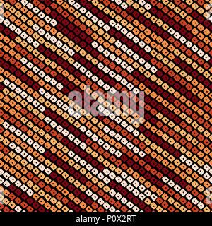 Seamless vector with diagonal bead lines. Abstract striped texture. Dark warm colors. For wallpaper, webpage background, surface textures. Pattern fil Stock Vector