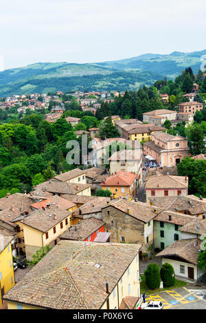 the mountain village of Guiglia in the Province of Modena in the Italian region Emilia-Romagna Stock Photo