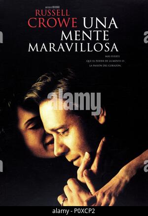 Original Film Title: A BEAUTIFUL MIND.  English Title: A BEAUTIFUL MIND.  Film Director: RON HOWARD.  Year: 2001. Credit: UNIVERSAL STUDIOS/DREAMWORKS / Album