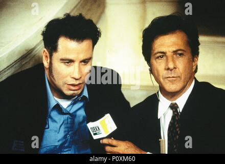 Original Film Title: MAD CITY.  English Title: MAD CITY.  Film Director: CONSTANTIN COSTA-GAVRAS.  Year: 1997.  Stars: DUSTIN HOFFMAN; JOHN TRAVOLTA. Credit: WARNER BROTHERS / Album Stock Photo