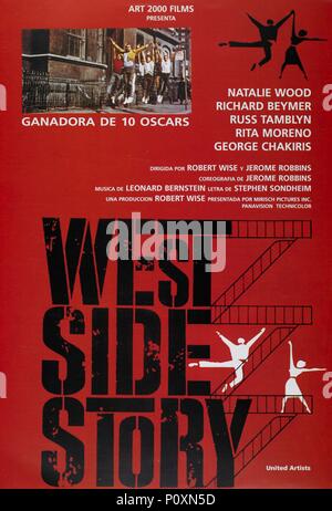 Original Film Title: WEST SIDE STORY.  English Title: WEST SIDE STORY.  Film Director: ROBERT WISE.  Year: 1961. Credit: MIRISCH-7 ARTS/UNITED ARTISTS / Album Stock Photo