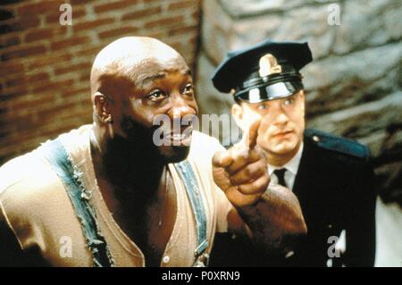 Original Film Title: THE GREEN MILE.  English Title: THE GREEN MILE.  Film Director: FRANK DARABONT.  Year: 1999.  Stars: TOM HANKS; MICHAEL CLARKE DUNCAN. Credit: CASTLE ROCK ENTERTAINMENT / Album Stock Photo