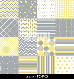 Seamless Patterns - Digital Scrapbook Stock Vector