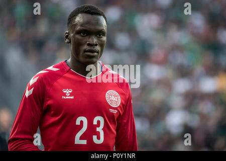Denmark, Brøndby - June 09, 2018. Pione Sisto (23) of Denmark seen during the football friendly between Denmark and Mexico at Brøndby Stadion. (Photo credit: Gonzales Photo - Kim M. Leland). Credit: Gonzales Photo/Alamy Live News Stock Photo