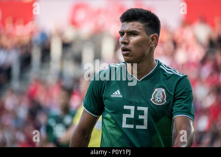 Denmark, Brøndby - June 09, 2018. Jesus Gallardo (23) of Mexico seen during the football friendly between Denmark and Mexico at Brøndby Stadion. (Photo credit: Gonzales Photo - Kim M. Leland). Credit: Gonzales Photo/Alamy Live News Stock Photo