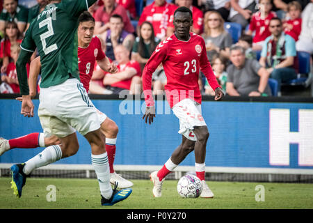 Denmark, Brøndby - June 09, 2018. Pione Sisto (23) of Denmark seen during the football friendly between Denmark and Mexico at Brøndby Stadion. (Photo credit: Gonzales Photo - Kim M. Leland). Credit: Gonzales Photo/Alamy Live News Stock Photo