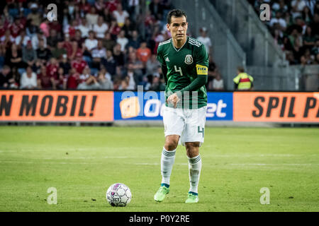 Denmark, Brøndby - June 09, 2018. Rafael Marquez (4) of Mexico seen during the football friendly between Denmark and Mexico at Brøndby Stadion. (Photo credit: Gonzales Photo - Kim M. Leland). Credit: Gonzales Photo/Alamy Live News Stock Photo