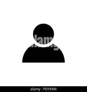 Person icon in flat style. Man symbol Stock Vector