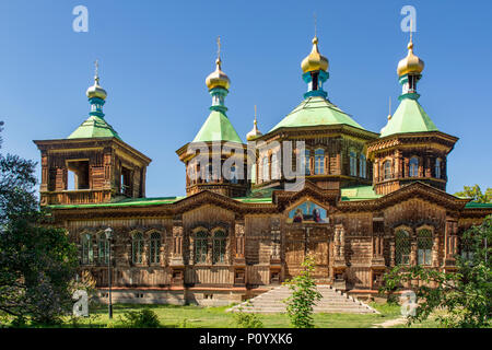 Holy Trinity Cathedral, Karakol, Kyrgyzstan Stock Photo