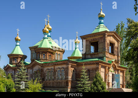 Holy Trinity Cathedral, Karakol, Kyrgyzstan Stock Photo