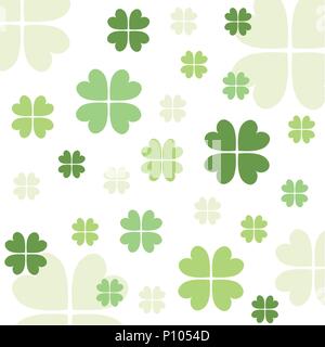Seamless clover pattern Stock Vector