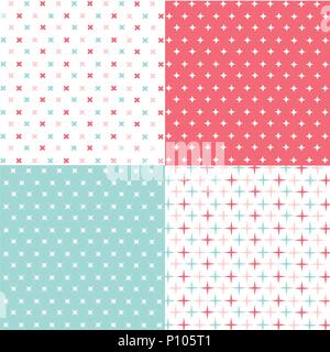 Set of seamless patterns Stock Vector