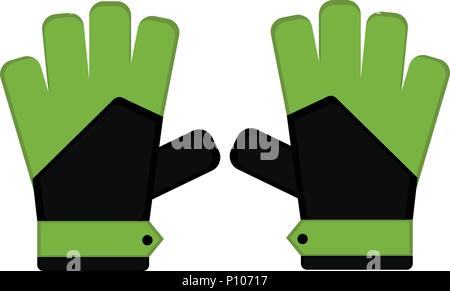 Isolated goalkeeper gloves icon Stock Vector