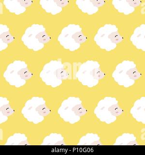 Vector sheep pattern. Stock Vector