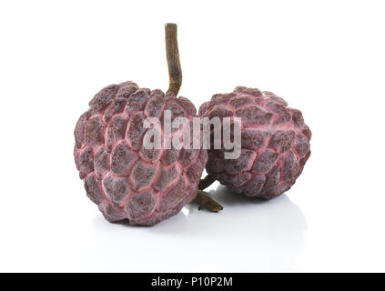 Custard apple isolated on white background Stock Photo
