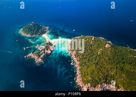 Koh NangYuan Island off of Koh Tao, Thailand Stock Photo