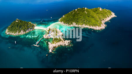 Koh NangYuan Island off of Koh Tao, Thailand Stock Photo