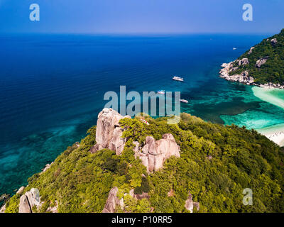 Koh NangYuan Island off of Koh Tao, Thailand Stock Photo