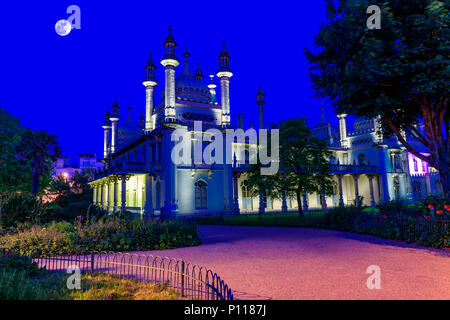 Royal pavilion Brighton at twilight. Stock Photo