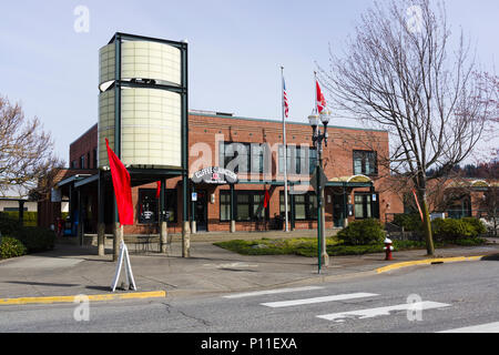 Coffee Junction coffee shop, Fairhaven Station, Bellingham, Washington, USA Stock Photo