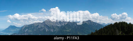 gorgeous mountain landscape with a fantastic view of the Swiss Alps Stock Photo